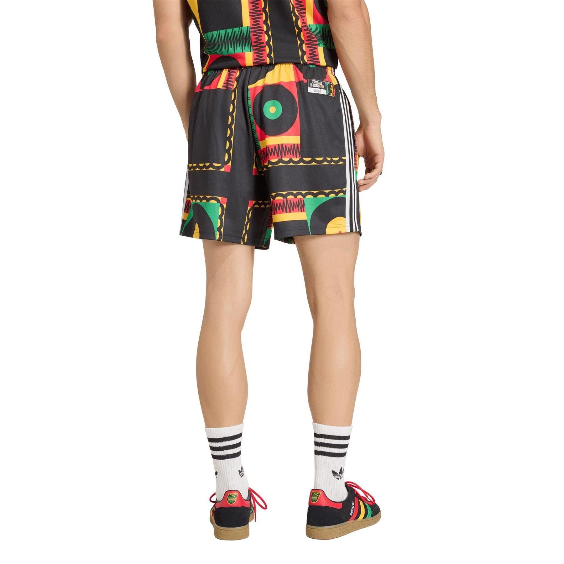 Black-Green - Back - Adidas Mens 2026 Jamaica Lightweight Shorts