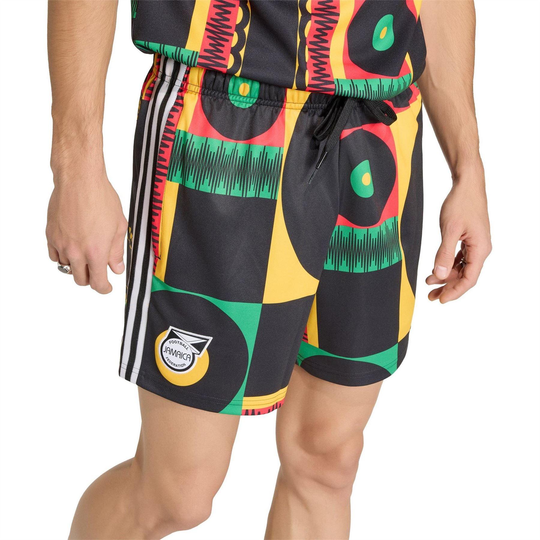 Black-Green - Side - Adidas Mens 2026 Jamaica Lightweight Shorts