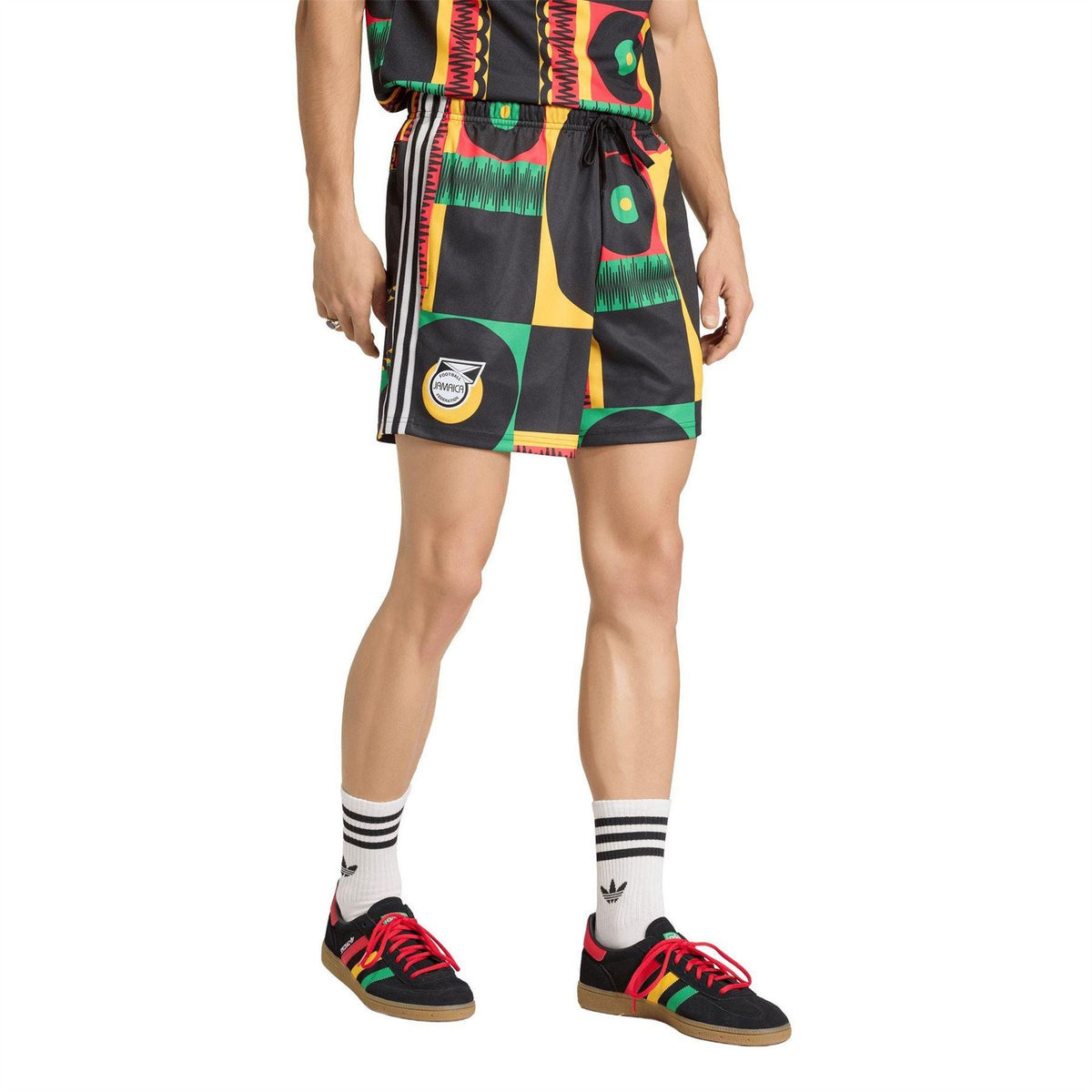 Black-Green - Pack Shot - Adidas Mens 2026 Jamaica Lightweight Shorts