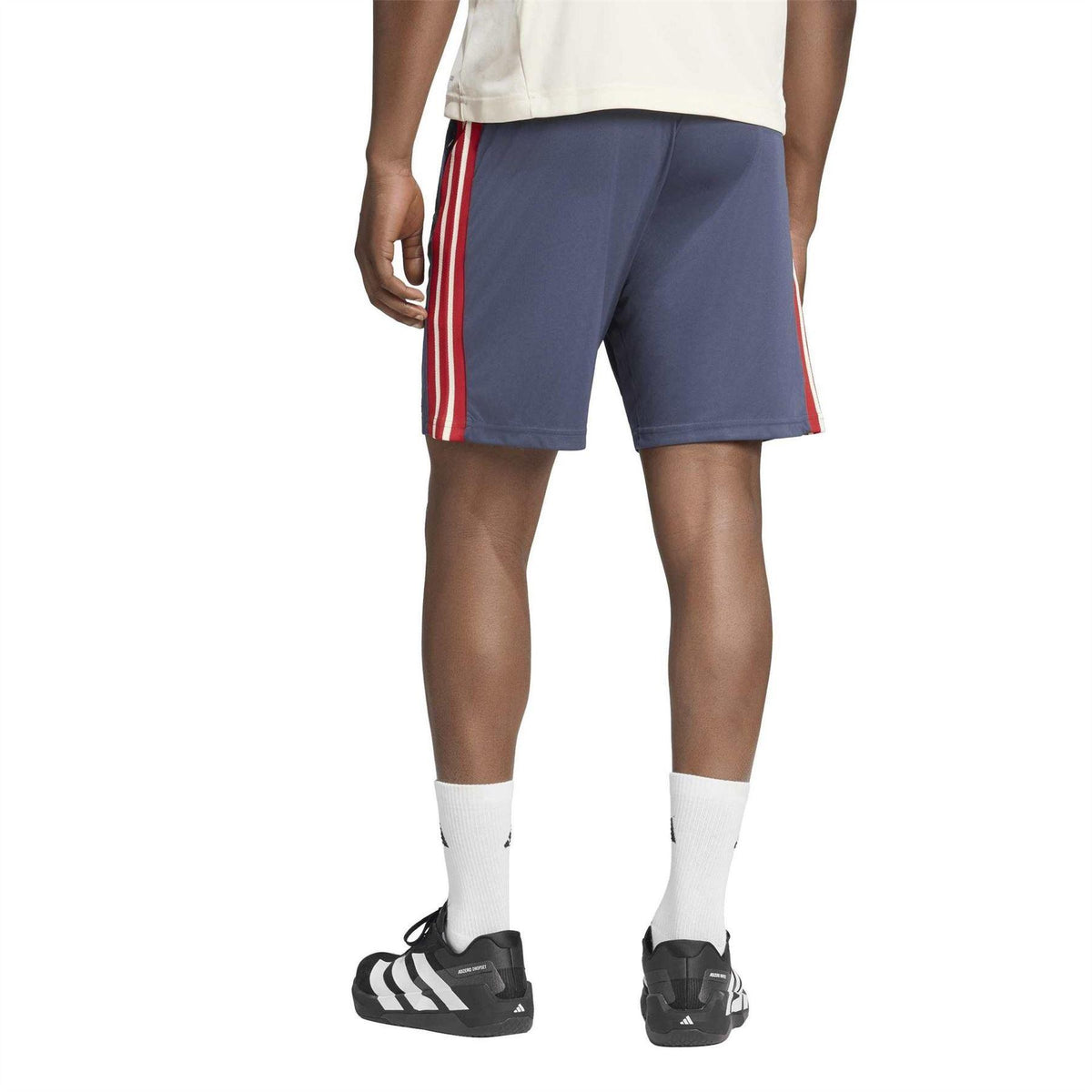 Navy - Back - Adidas Mens France FFR Rugby Shorts