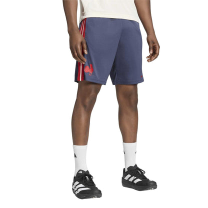 Navy - Pack Shot - Adidas Mens France FFR Rugby Shorts
