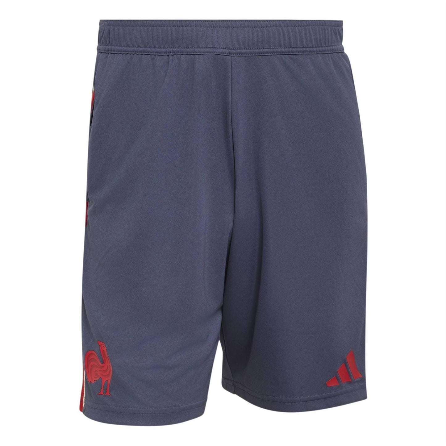 Navy - Front - Adidas Mens France FFR Rugby Shorts