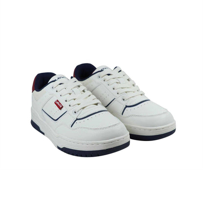 White-Navy - Lifestyle - Levis Childrens-Kids John Trainers