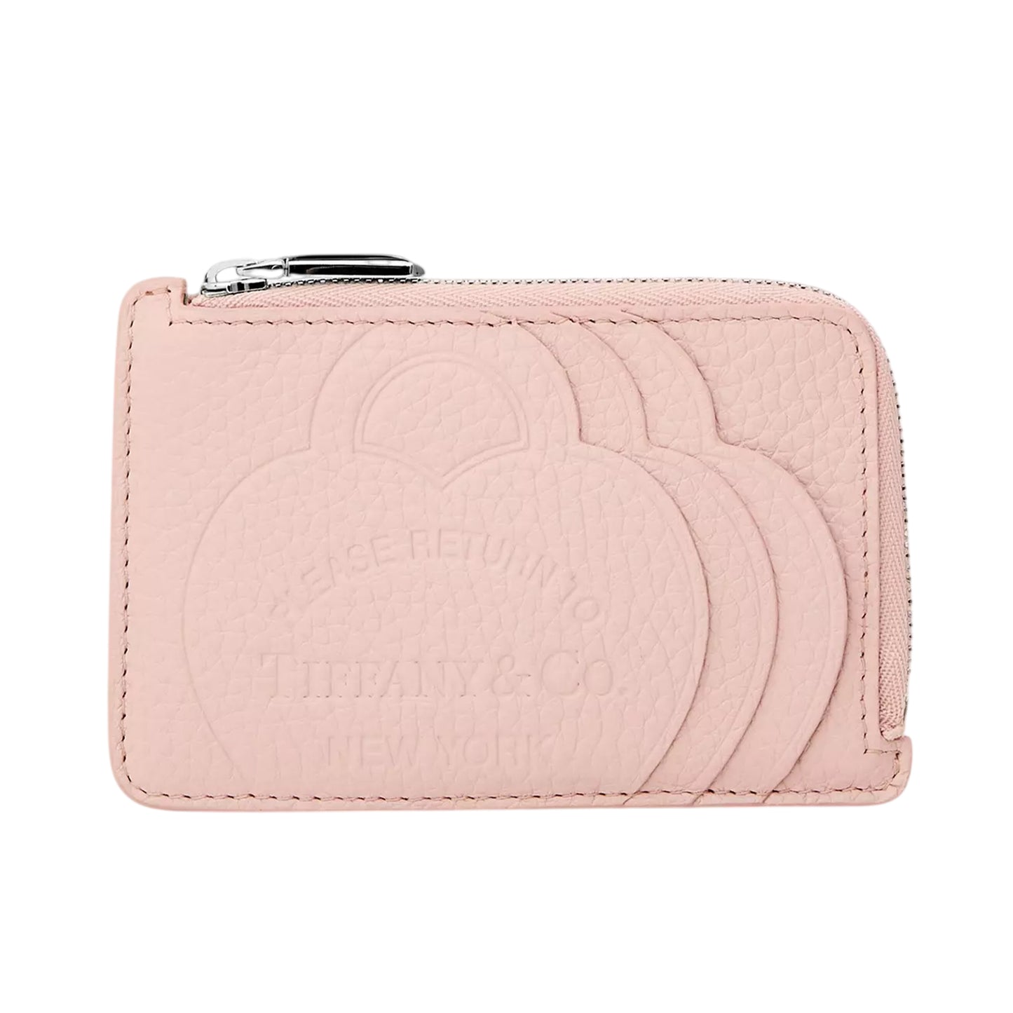 Pink - Front - Tiffany & Co Leather Card Wallet