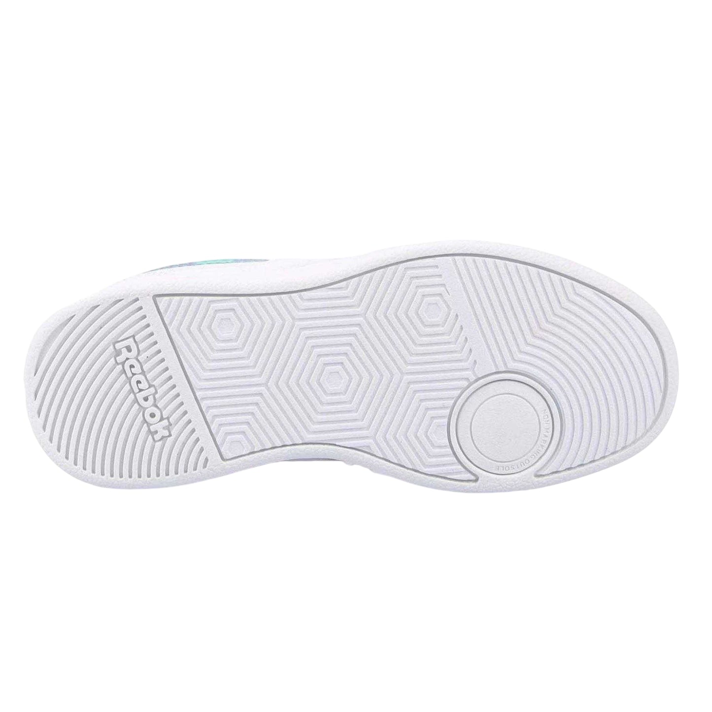 White-Green - Side - Reebok Childrens-Kids Advance Flat Trainers