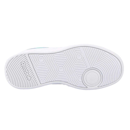 White-Green - Side - Reebok Childrens-Kids Advance Flat Trainers