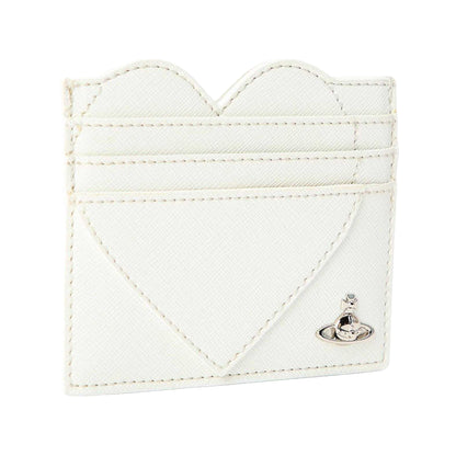 Off White - Side - Vivienne Westwood Heart Leather Card Holder