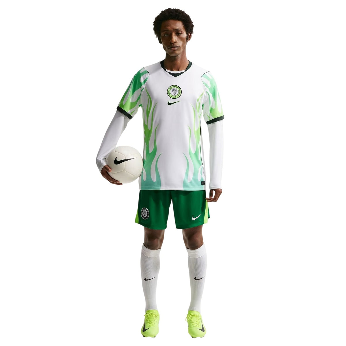 Green-White - Lifestyle - Nike Mens 2026 Nigeria FC Football Shorts