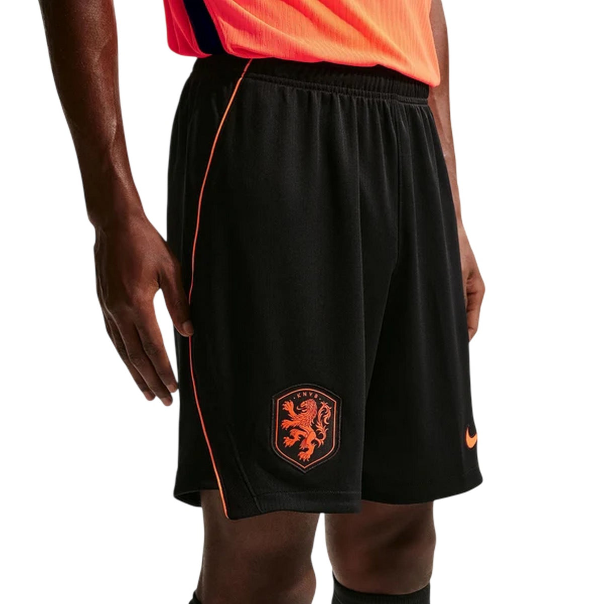 Black-Red - Side - Nike Mens 2026 Netherlands FC Football Shorts