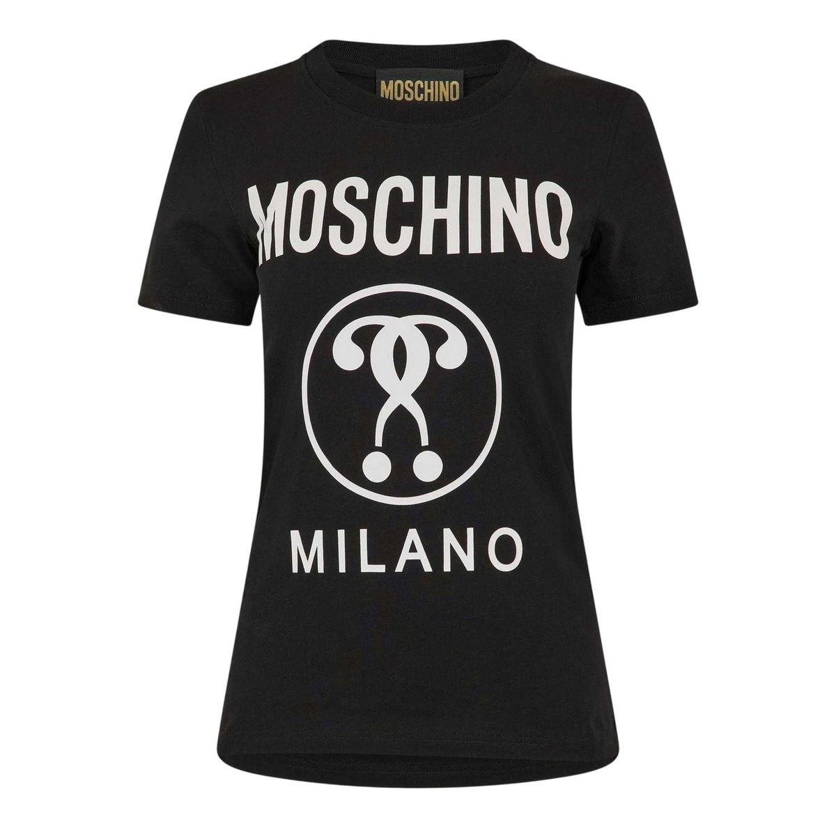 Black - Front - Moschino Womens-Ladies Logo T-Shirt