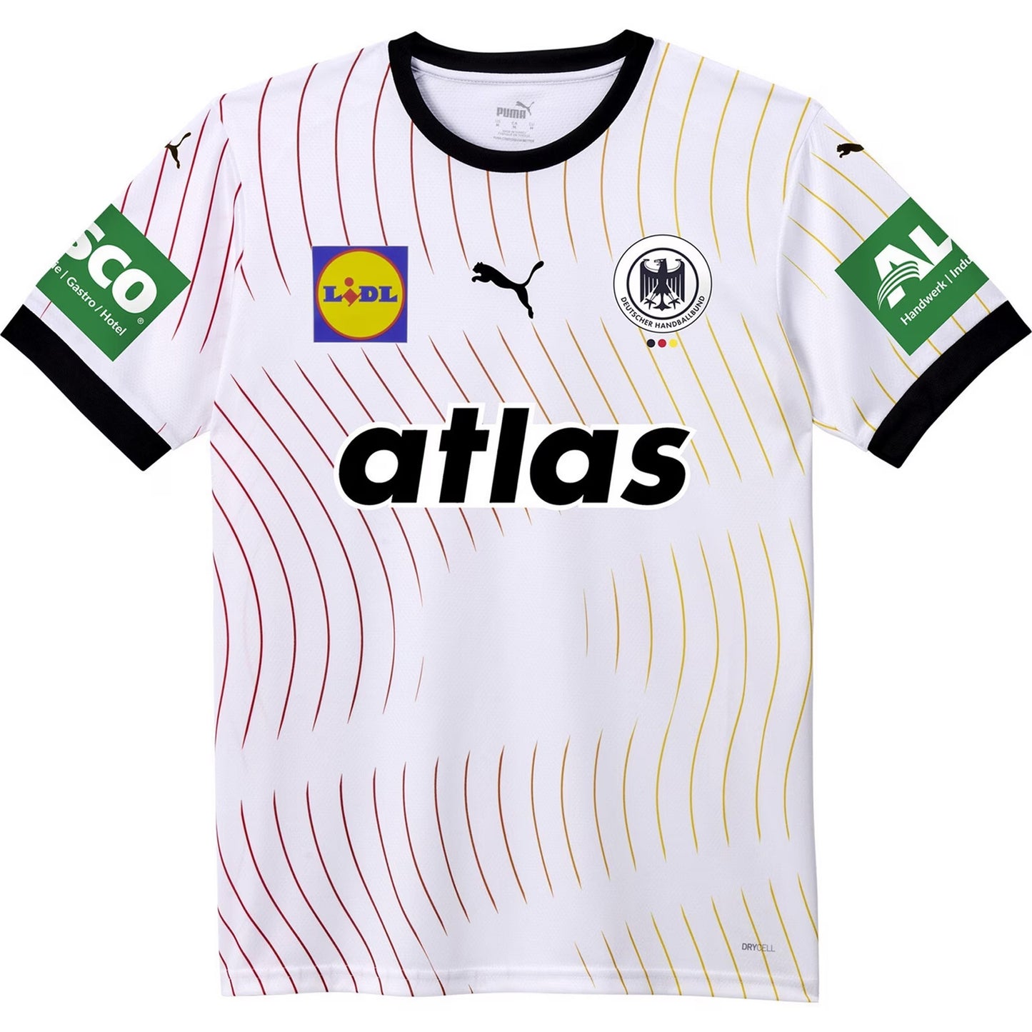 White-Black - Front - Puma Mens DHB Home Performance Jersey