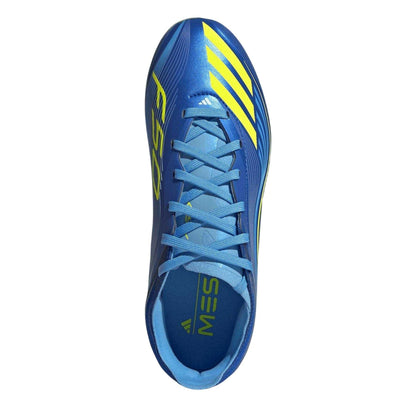 Blue-Yellow - Lifestyle - Adidas Childrens-Kids F50 Elite Firm Ground Football Boots