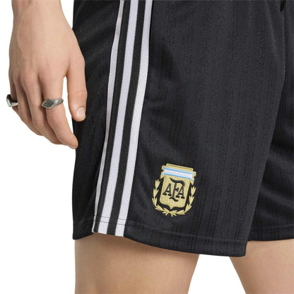 Black-Blue - Side - Adidas Mens FIFA World Cup 2026 Argentina Away Shorts