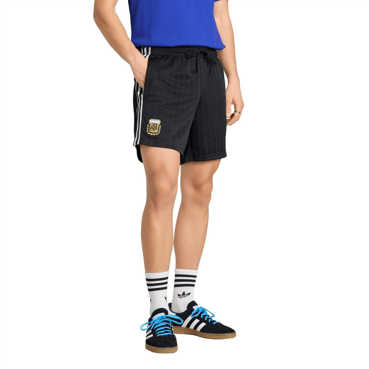 Black-Blue - Lifestyle - Adidas Mens FIFA World Cup 2026 Argentina Away Shorts