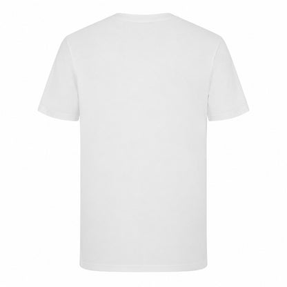 White - Back - Pretty Green Mens Paisley Logo Regular T-Shirt