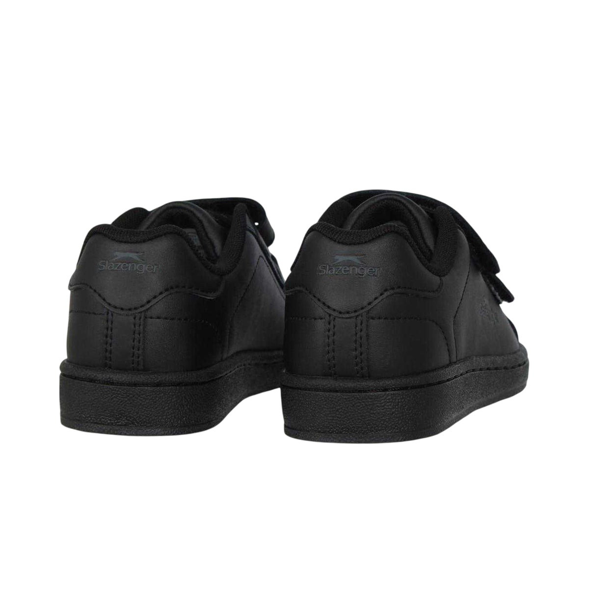 Black-Charcoal - Back - Slazenger Childrens-Kids Ash Vel Trainers
