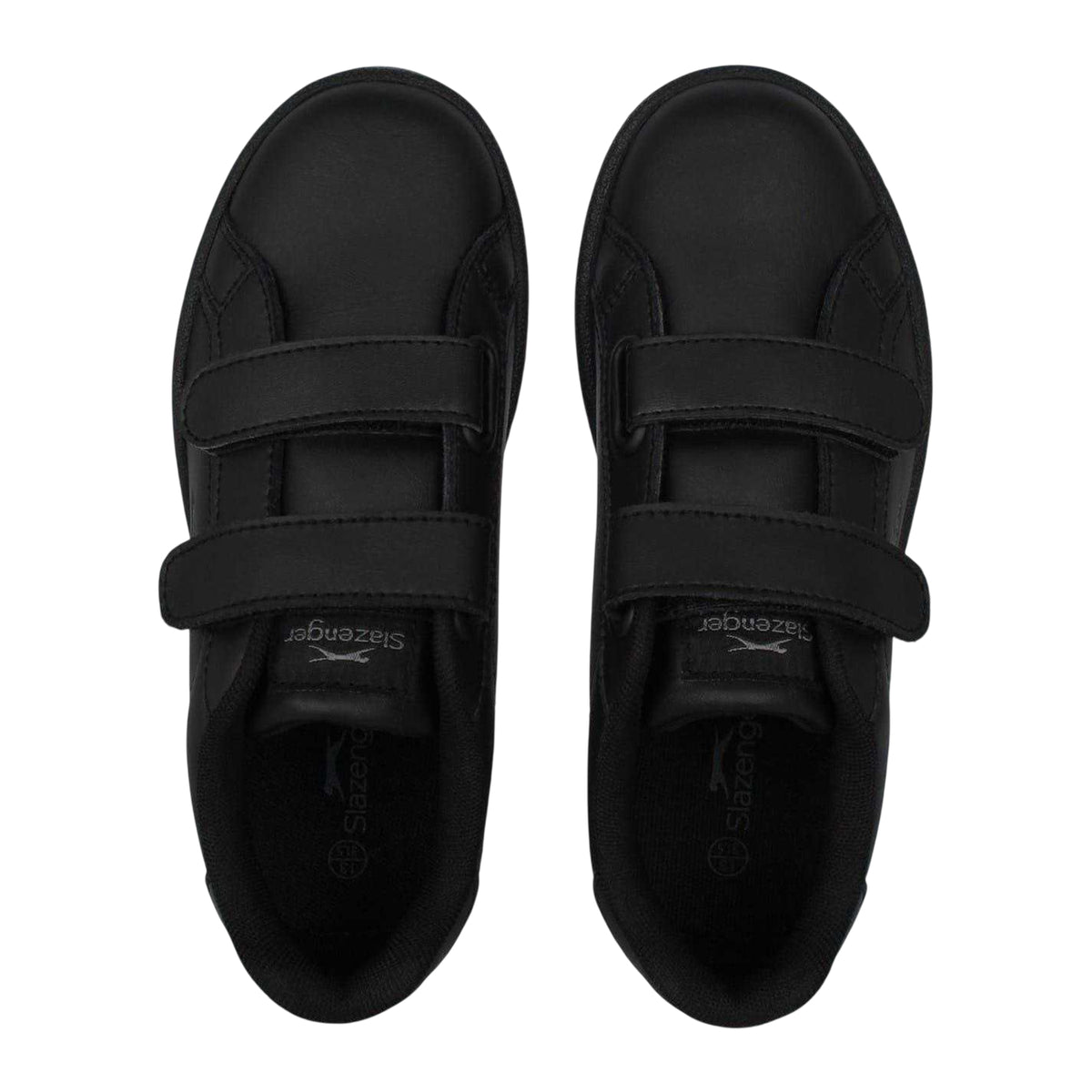 Black-Charcoal - Side - Slazenger Childrens-Kids Ash Vel Trainers