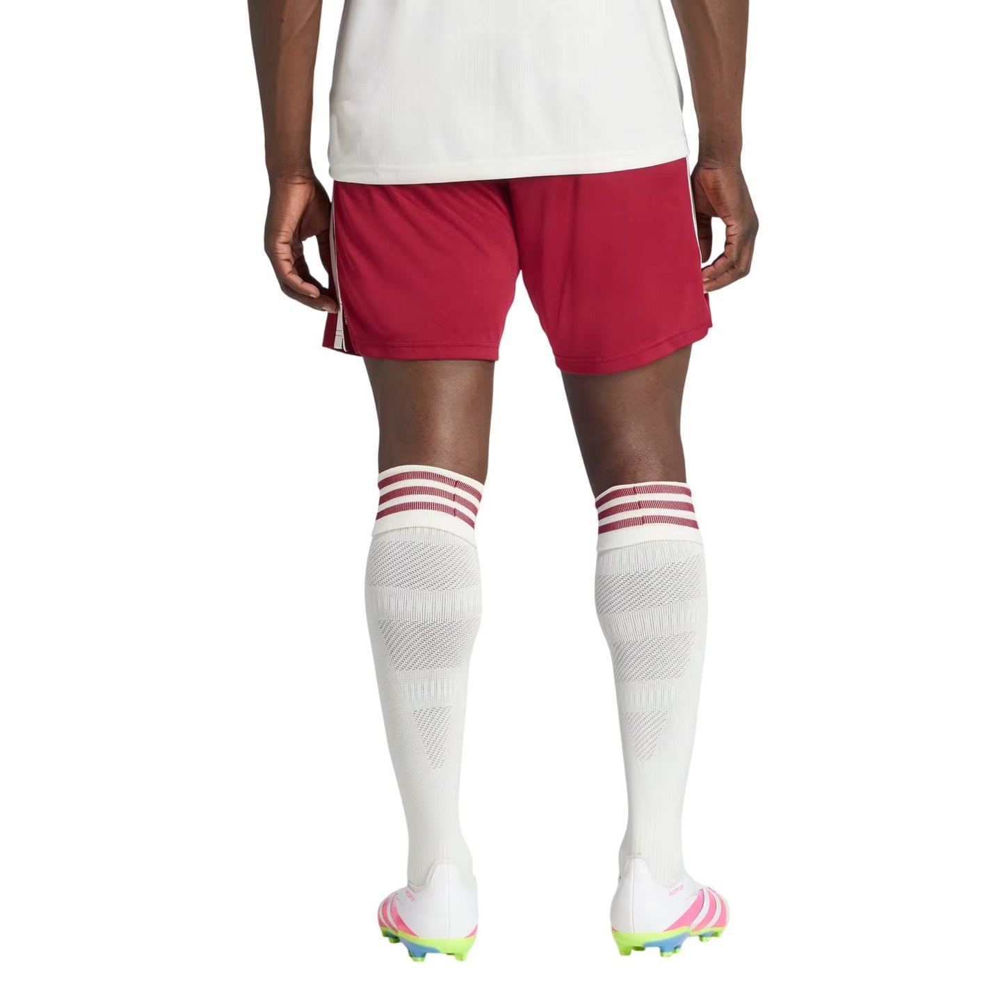 Claret Red-White - Back - Adidas Mens Arsenal FC Third Shorts