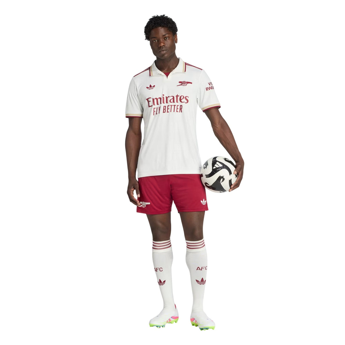 Claret Red-White - Lifestyle - Adidas Mens Arsenal FC Third Shorts
