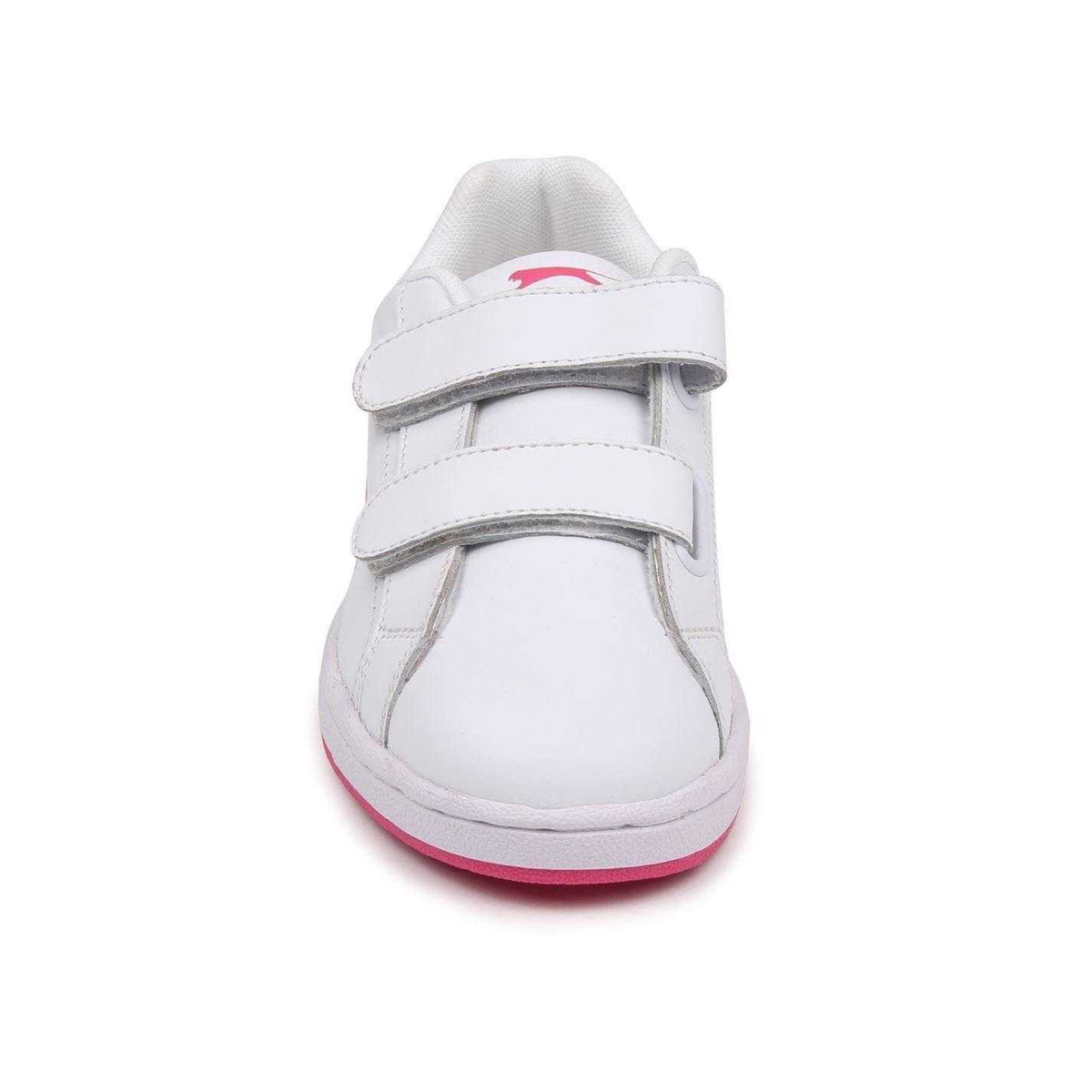 White-Cerise - Pack Shot - Slazenger Childrens-Kids Ash Trainers