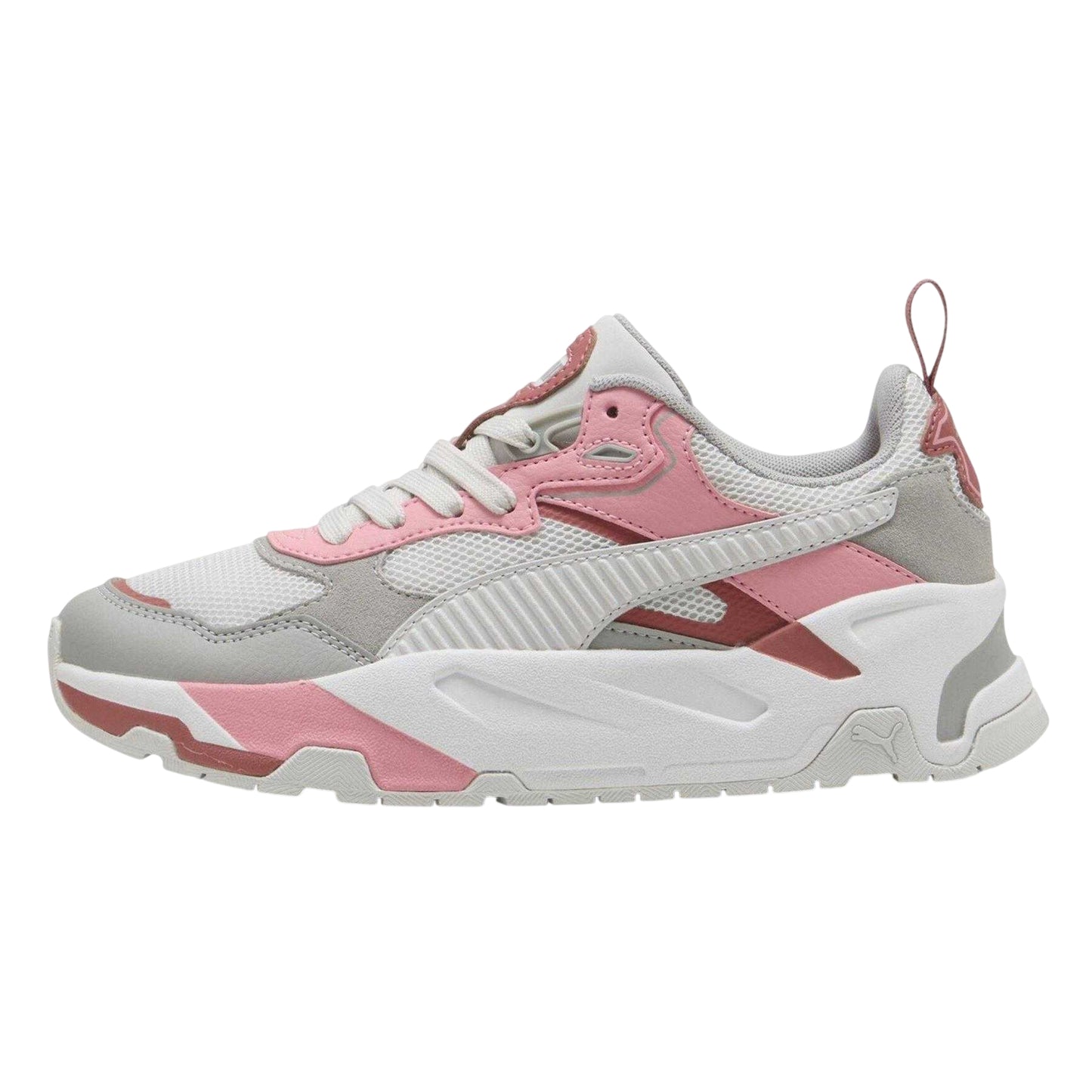 Feather Grey - Back - Puma Childrens-Kids Trinity Trainers