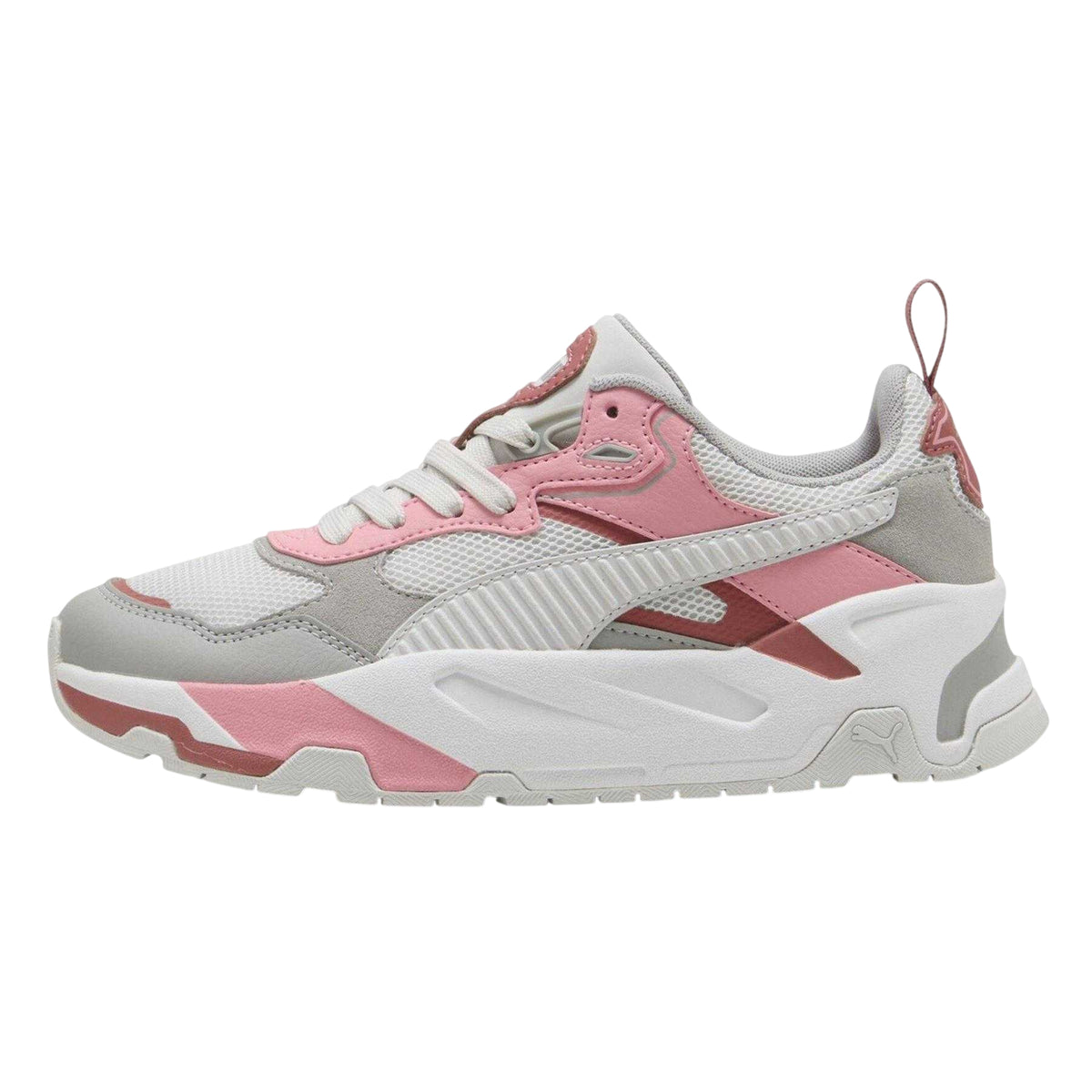 Feather Grey - Back - Puma Childrens-Kids Trinity Trainers