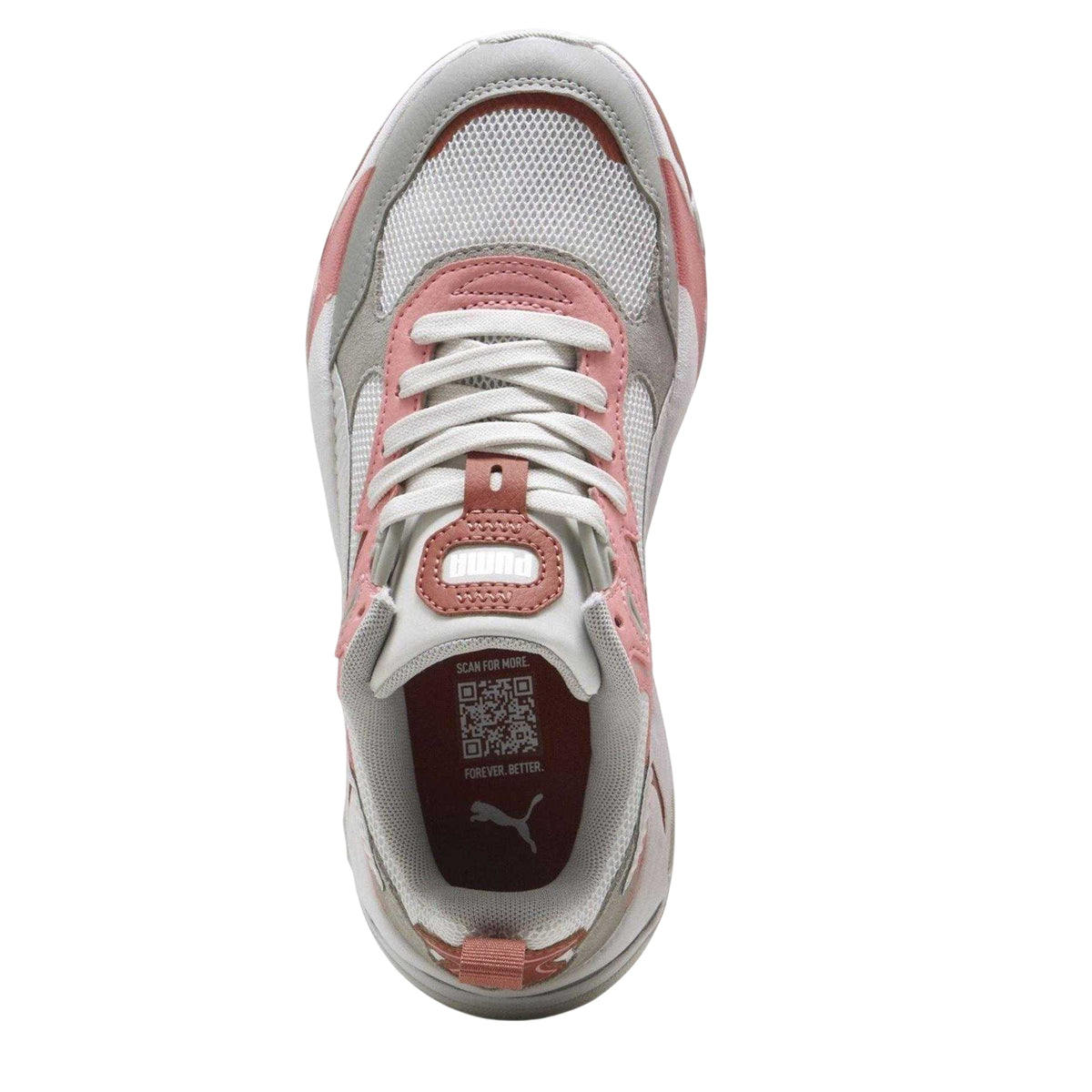 Feather Grey - Side - Puma Childrens-Kids Trinity Trainers