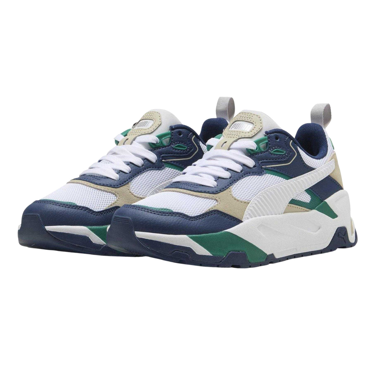 Persian Blue-White - Pack Shot - Puma Childrens-Kids Trinity Trainers