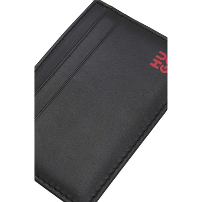 Black - Lifestyle - Hugo Red Logo Leather Card Holder