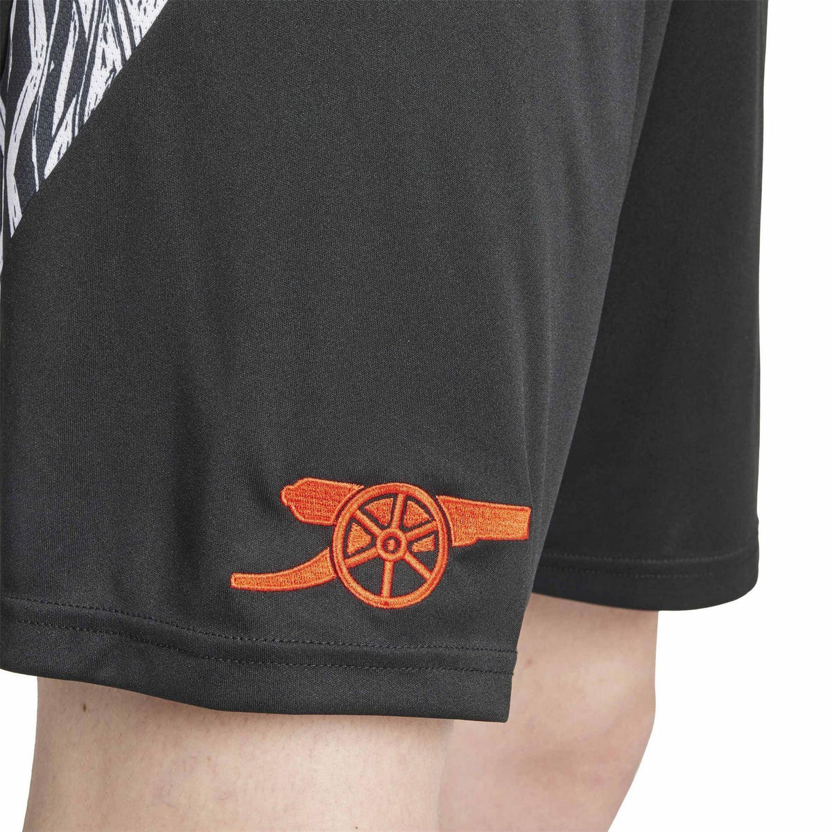 Black - Side - Adidas Mens Arsenal FC Football Shorts