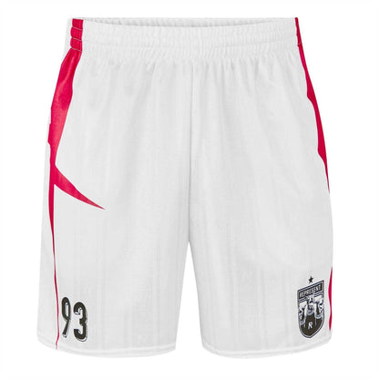 White - Front - Represent Mens Spiked Football Shorts