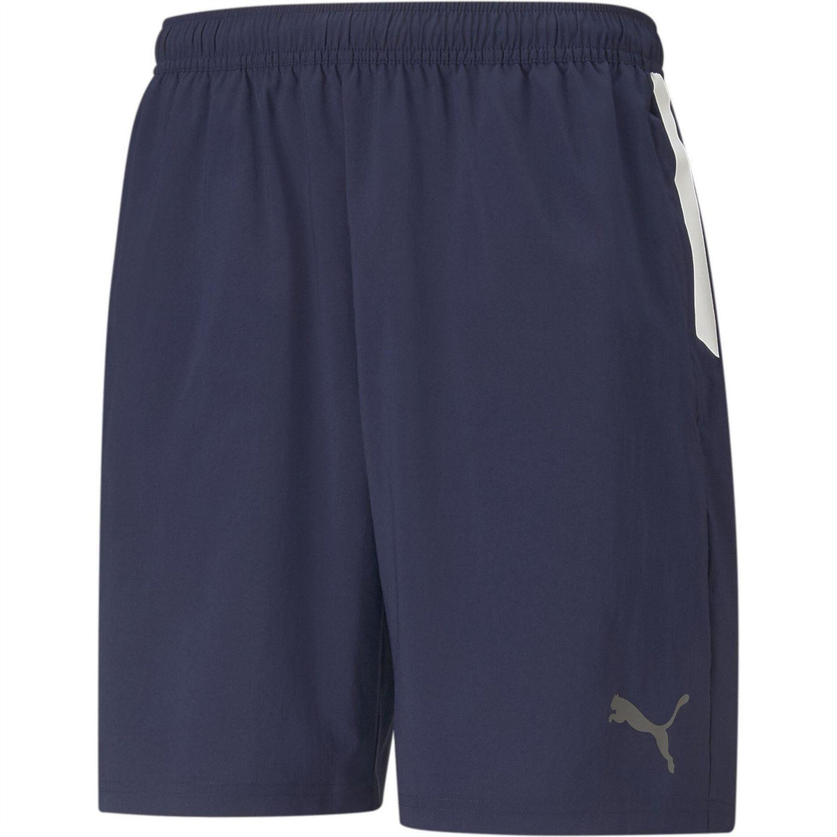 Peacoat-Peacoat Navy - Front - Puma Mens TeamLIGA Sideline Side Stripe Football Shorts