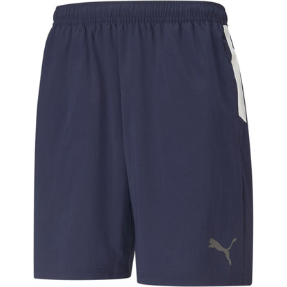 Peacoat-Peacoat Navy - Front - Puma Mens TeamLIGA Sideline Side Stripe Football Shorts