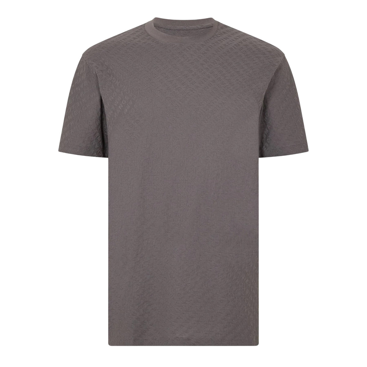 Grey - Front - Armani Exchange Mens Exchange Regular T-Shirt