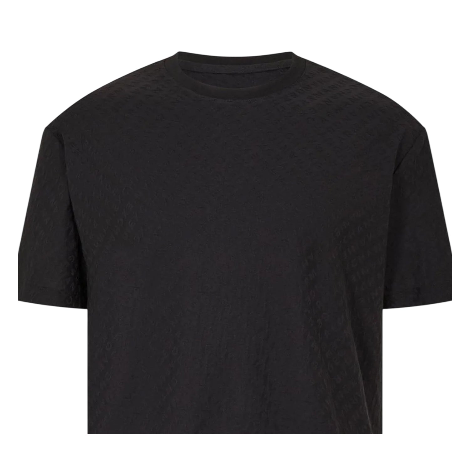 Black - Side - Armani Exchange Mens Exchange Regular T-Shirt