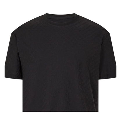 Black - Side - Armani Exchange Mens Exchange Regular T-Shirt