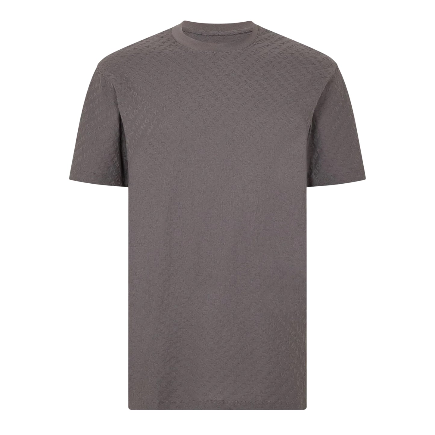 Grey - Front - Armani Exchange Mens Exchange Regular T-Shirt