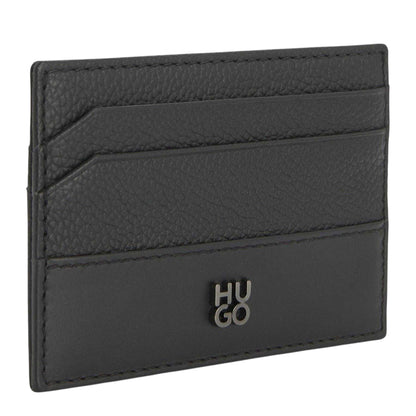 Black - Side - Hugo Quantic Textured Card Holder