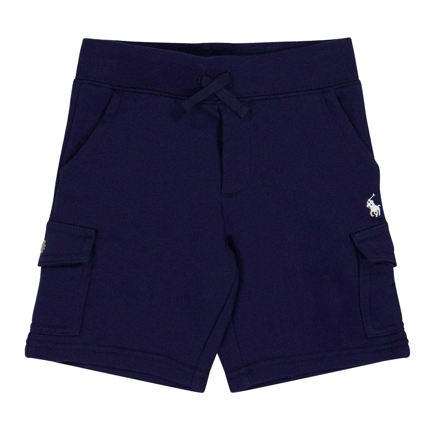 Navy - Front - Ralph Lauren Boys Embroidered Logo Cargo Shorts