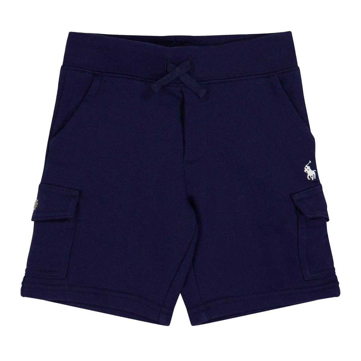 Navy - Front - Ralph Lauren Boys Embroidered Logo Cargo Shorts