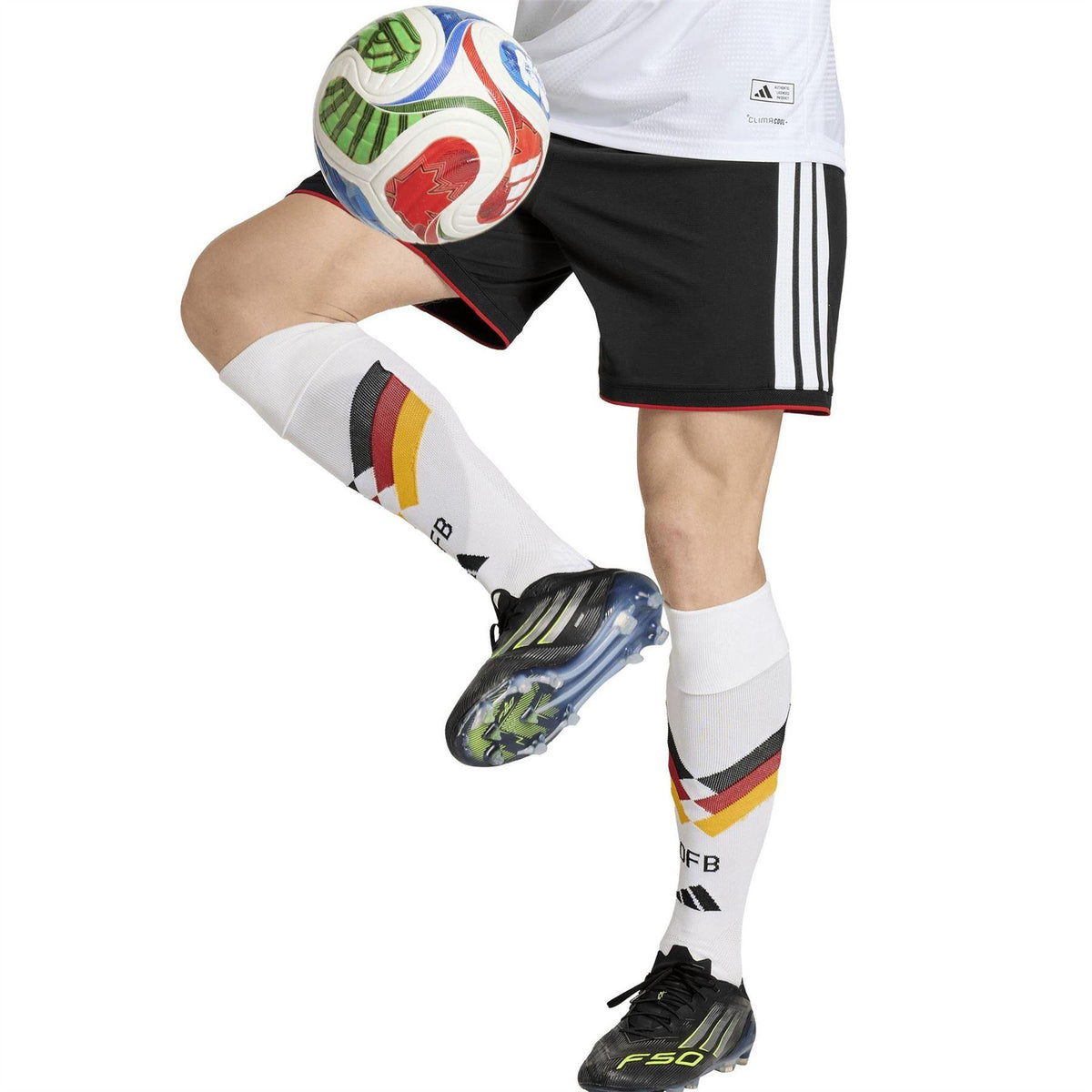 Black-White - Pack Shot - Adidas Mens FIFA World Cup 2026 Germany Regular Home Shorts