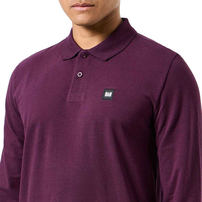 Berry - Lifestyle - Weekend Offender Mens Dice Badge Long-Sleeved Polo Shirt