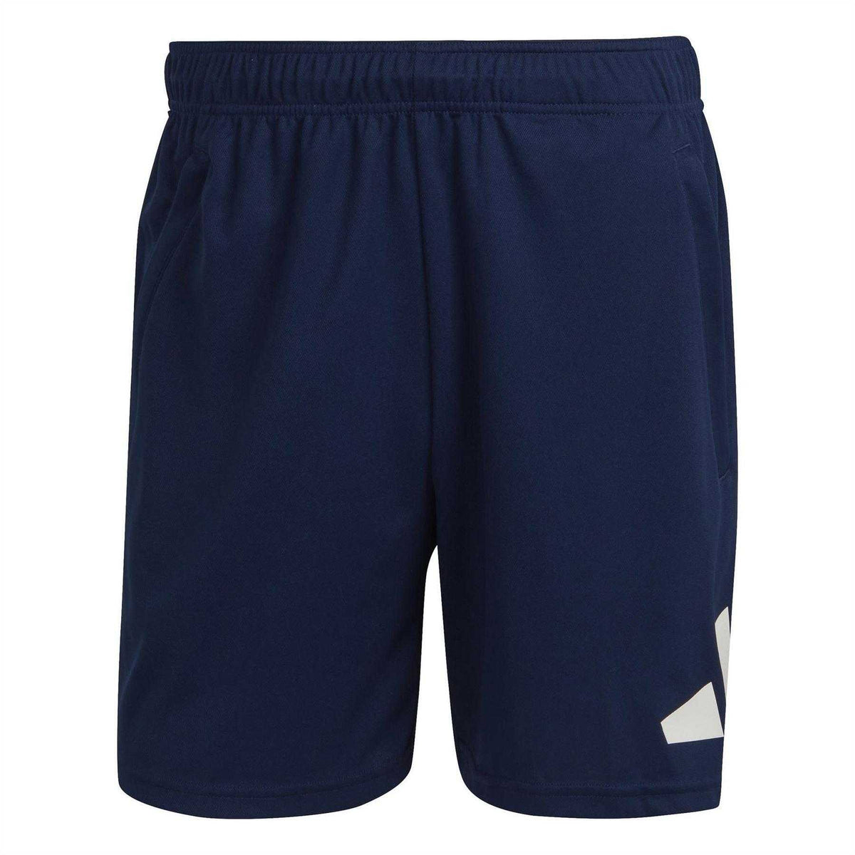 Dark Blue - Front - Adidas Mens Train Essentials Logo Shorts