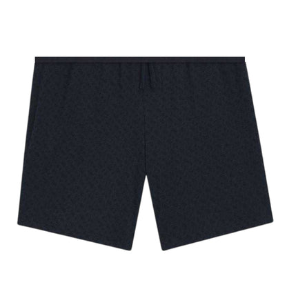 Dark Blue - Back - Boss Mens Relaxed Fit Short Pyjama Set