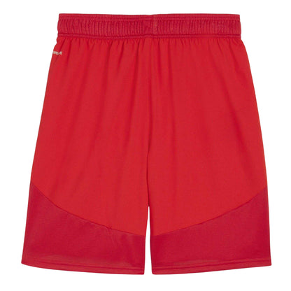 Red-White - Back - Puma Mens TeamFinal Football Shorts