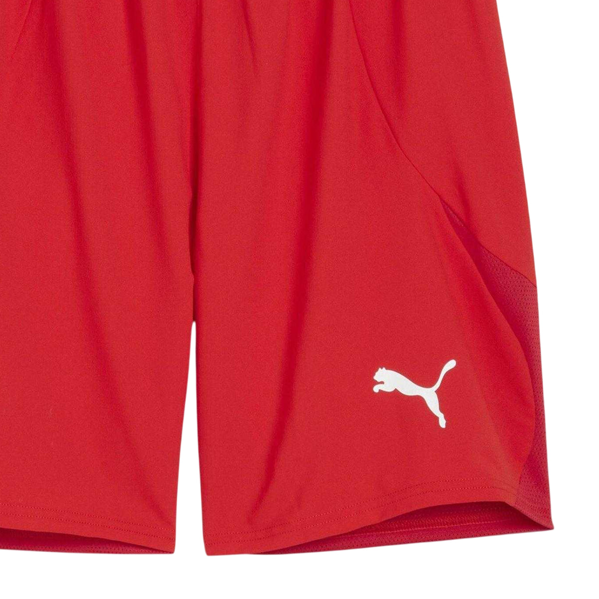 Red-White - Side - Puma Mens TeamFinal Football Shorts