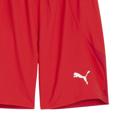 Red-White - Side - Puma Mens TeamFinal Football Shorts