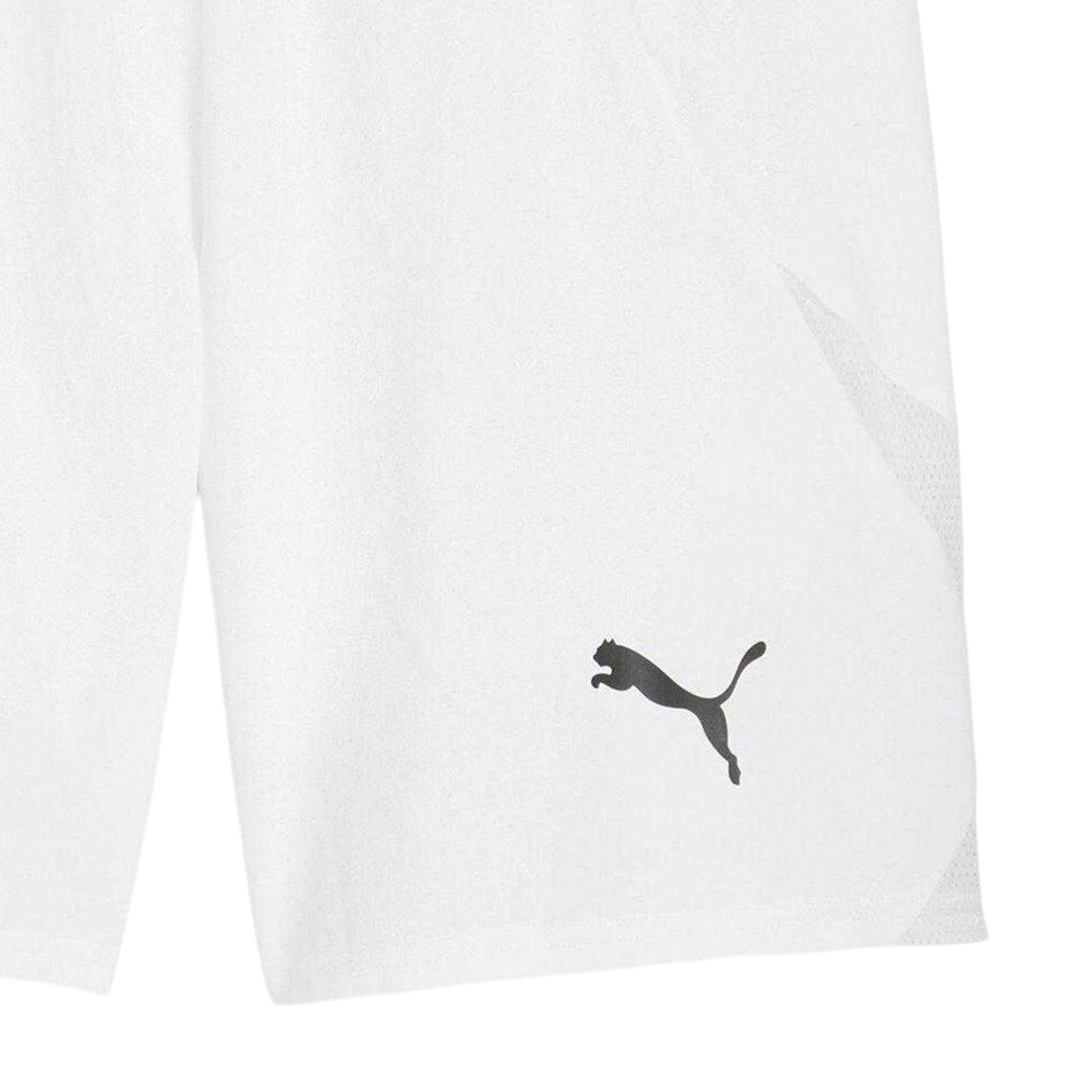 White-Black - Side - Puma Mens TeamFinal Football Shorts