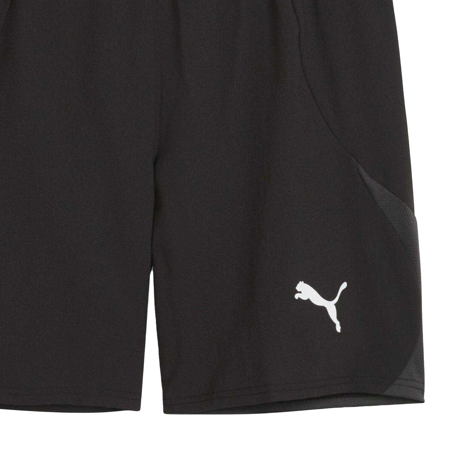 Black-White - Side - Puma Mens TeamFinal Football Shorts