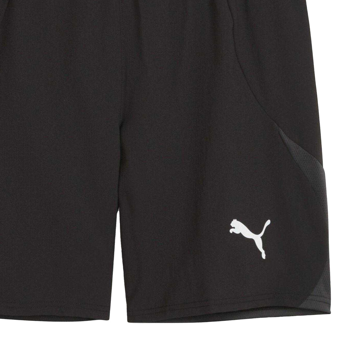 Black-White - Side - Puma Mens TeamFinal Football Shorts